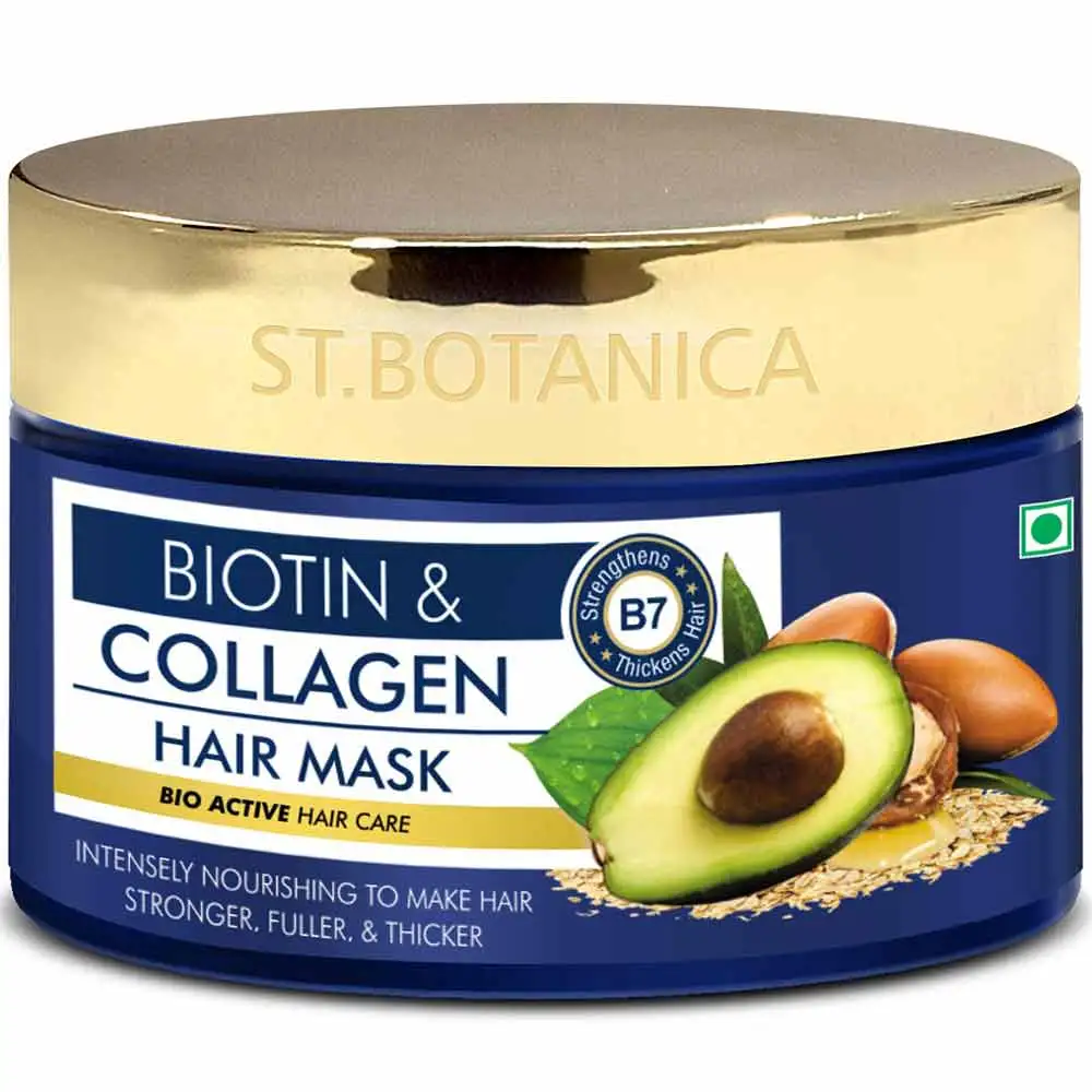 St.Botanica Biotin & Collagen Hair Mask,  200 ml  for All Hair Types