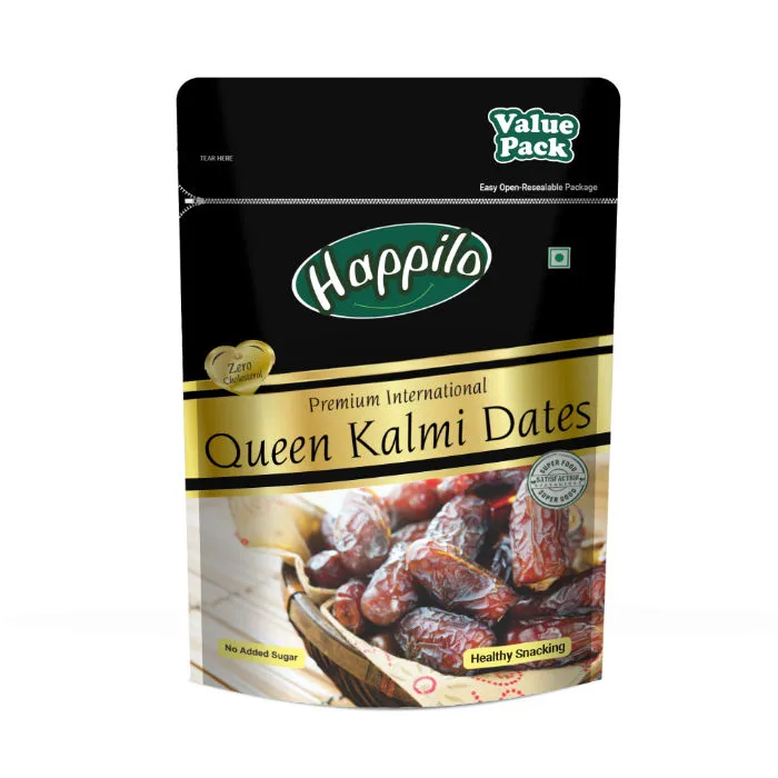 Happilo Premium International Queen Kalmi Dates (Value Pack)