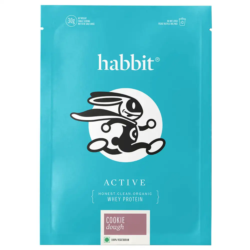 Habbit Active Whey Protein Blend,  1.98 lb  30 Servings, Cookie Dough