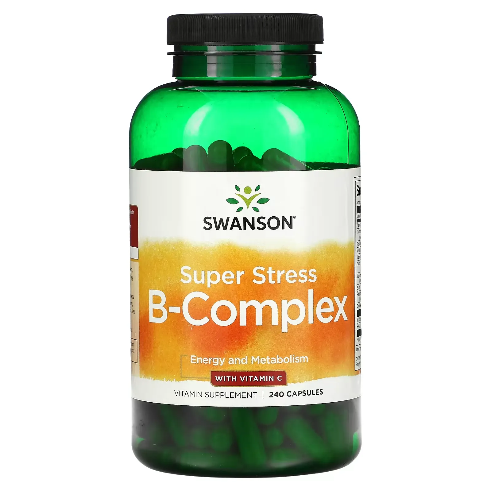 Super Stress B-Complex With Vitamin C, 240 Capsules