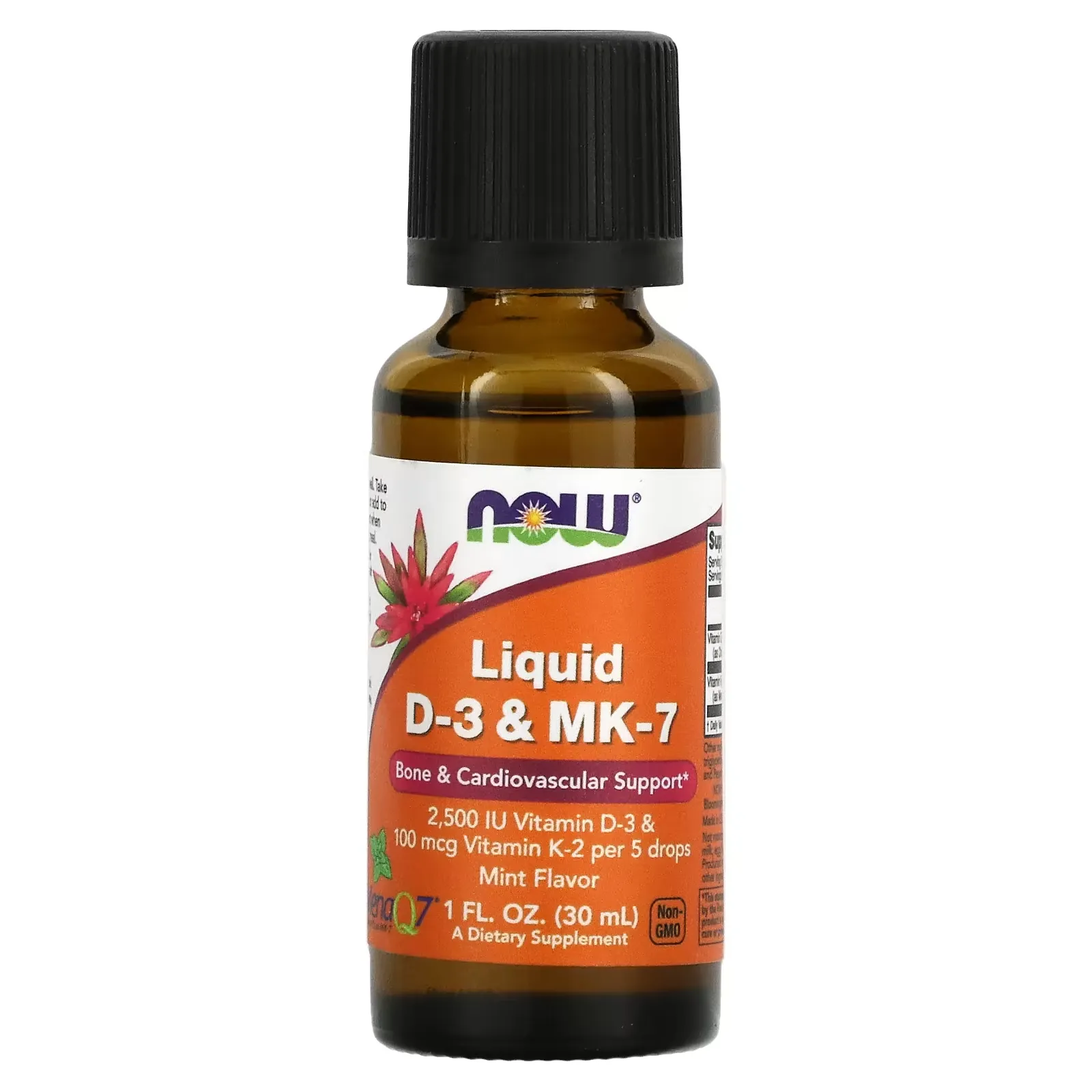 Liquid D-3 & MK-7, 1 fl oz (30 ml)