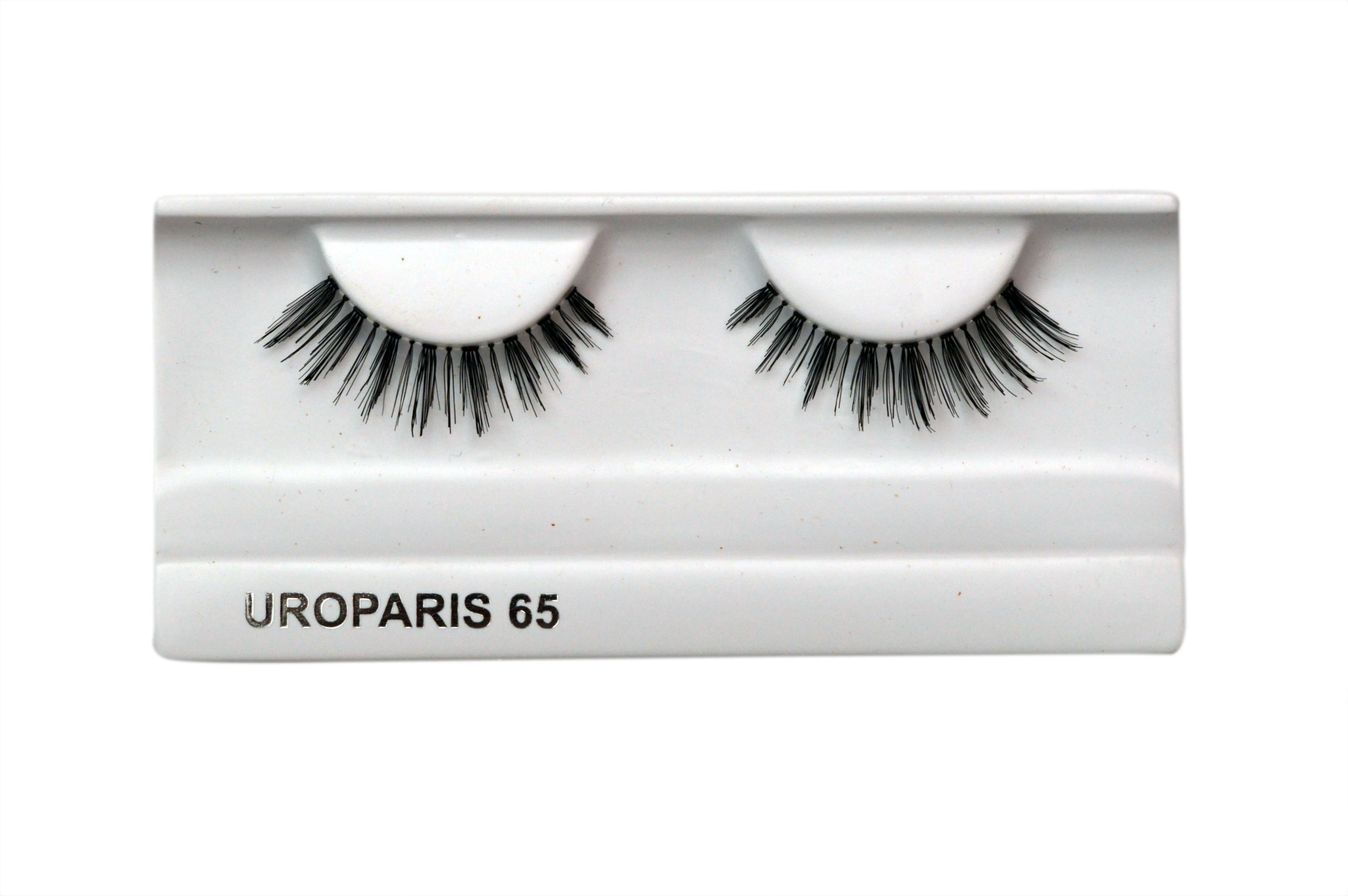 Uroparis Human Hair Eyelashes - 65 / BLACK