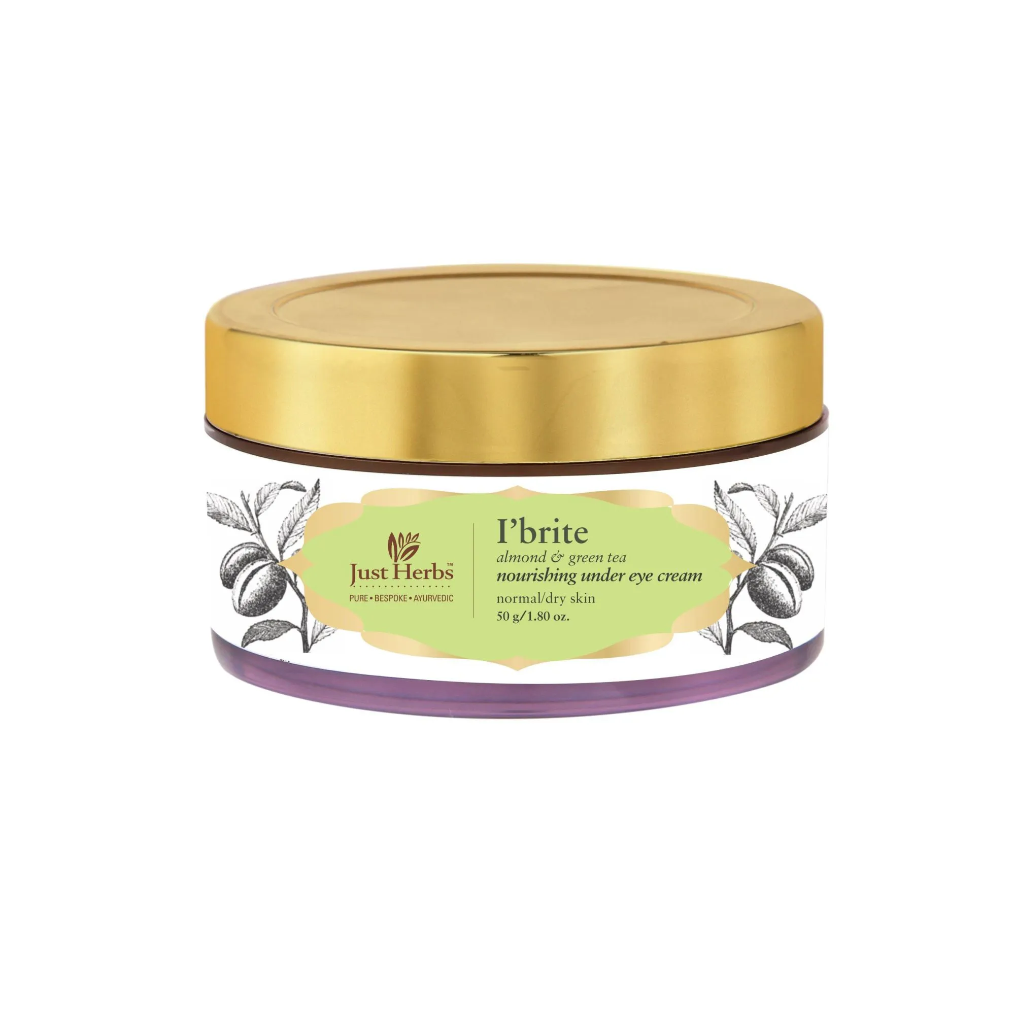 Just Herbs I'Brite Almond-Green Tea Under Eye Cream For Dark Circles