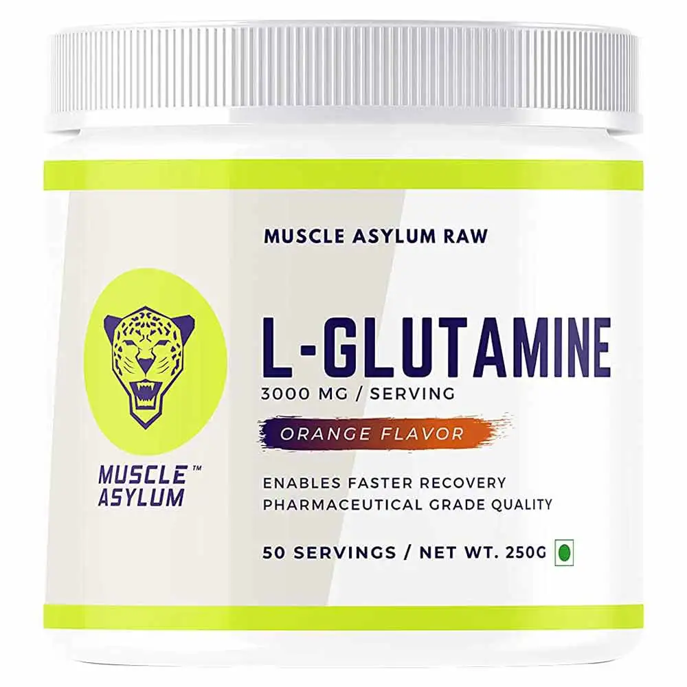 Muscle Asylum L-Glutamine,  0.55 lb  Orange