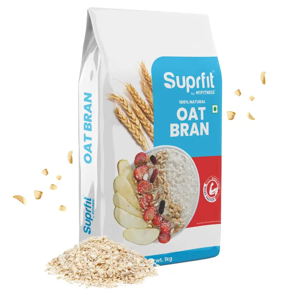 Suprfit 100% Natural Oat Bran,  1 kg  Unflavoured