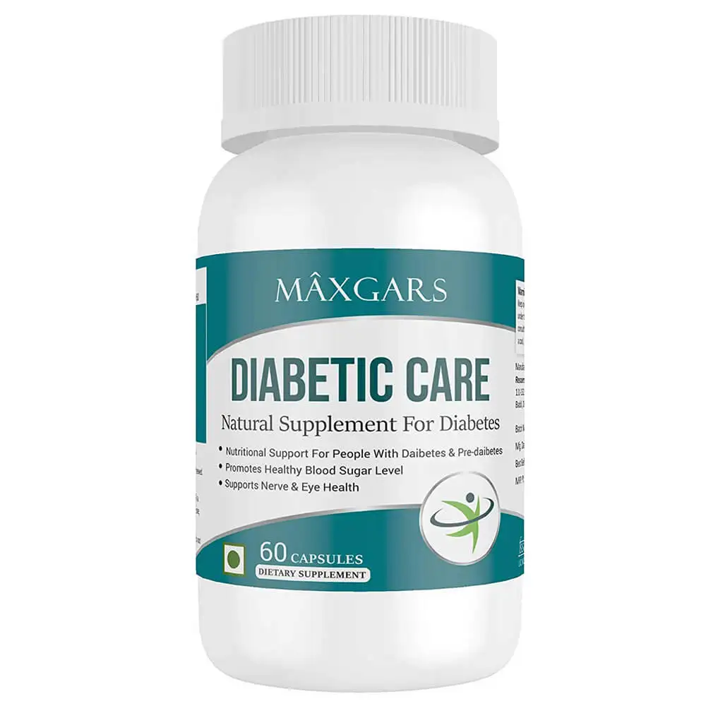 Maxgars Diabetic Care,  60 capsules  Unflavoured