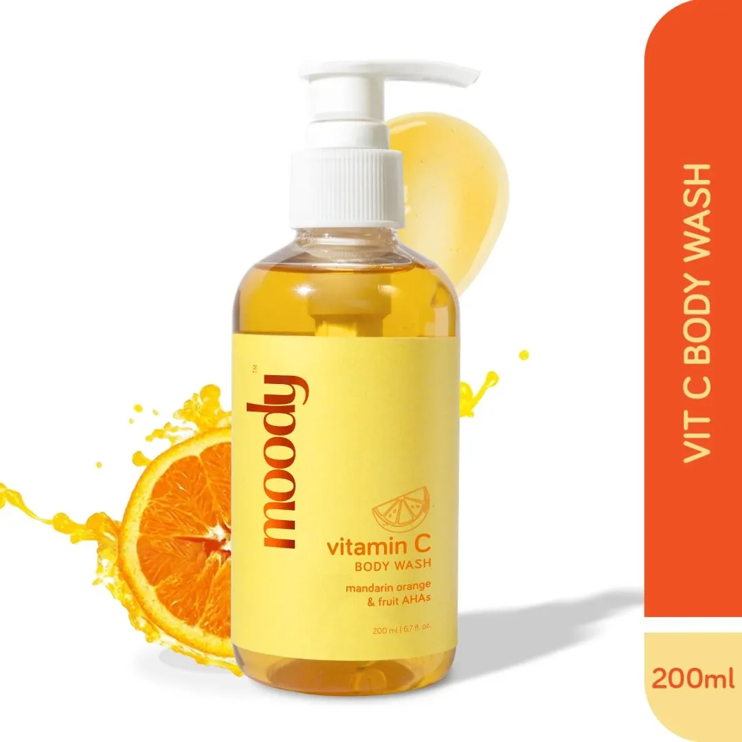 Moody Vitamin C Body Wash With Mandarin Orange & Fruit AHAs