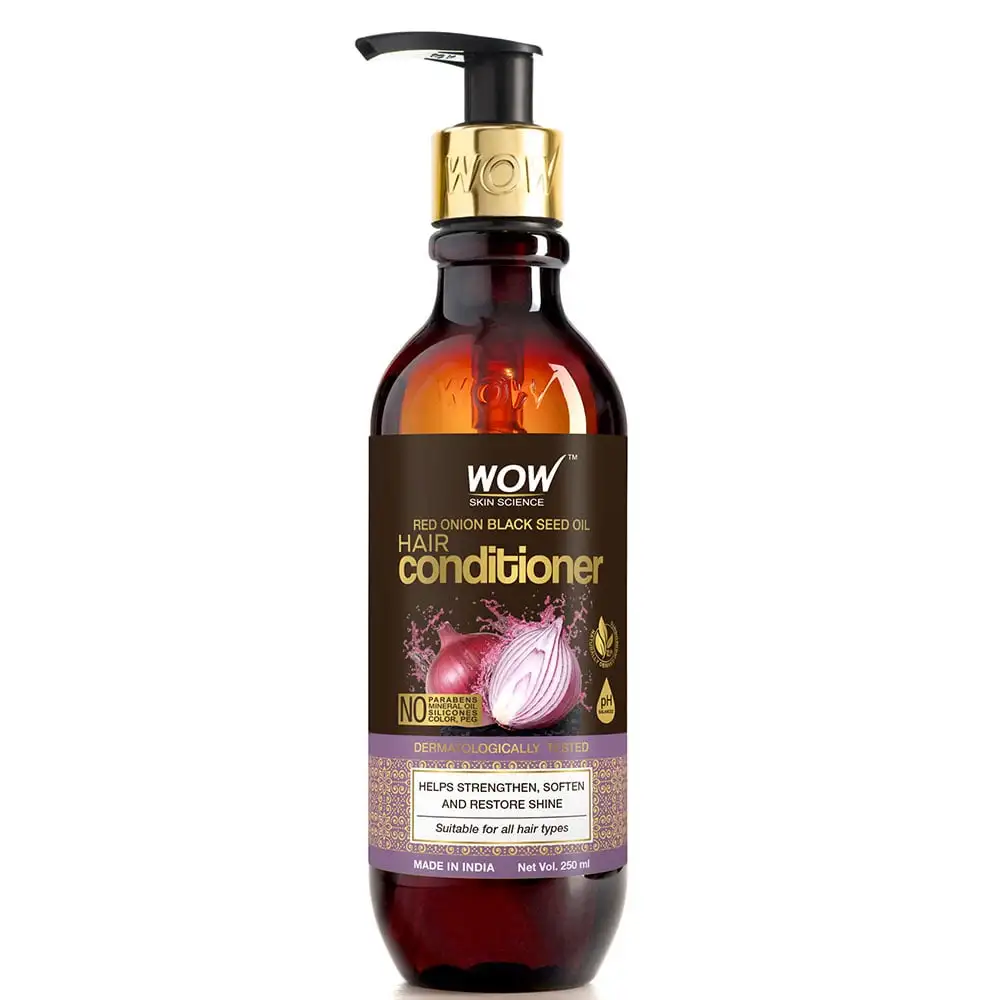 WOW Skin Science Red Onion Black Seed Oil Hair Conditioner,  250 ml  for All Hair Types