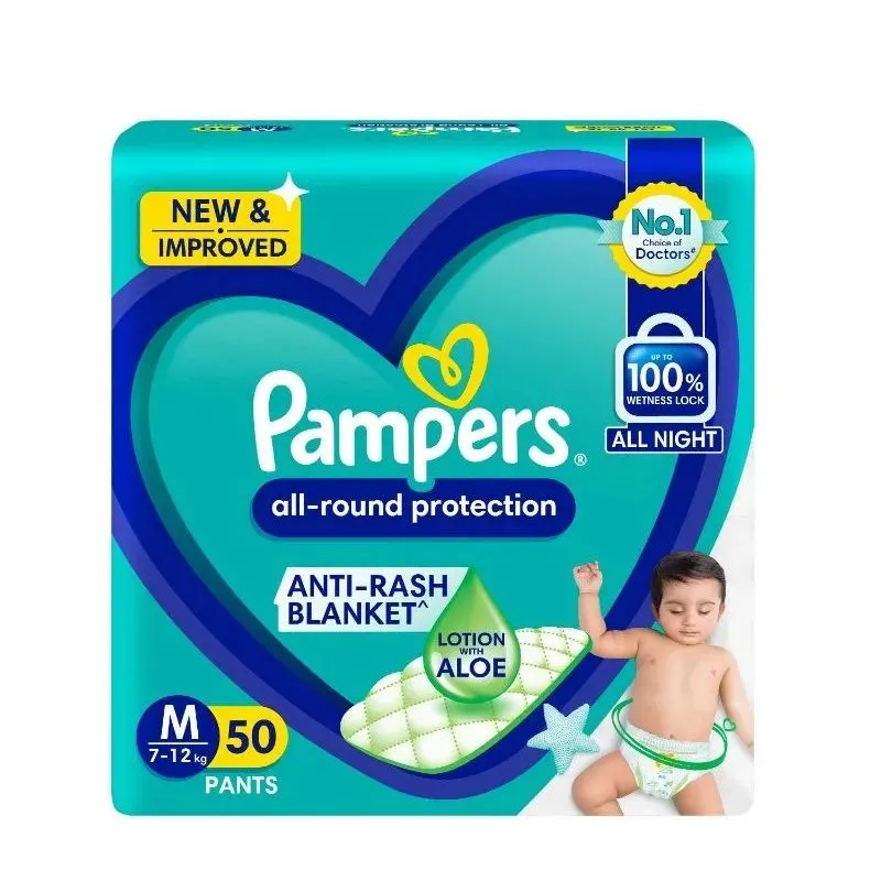 Pampers New Diapers Pants, Medium