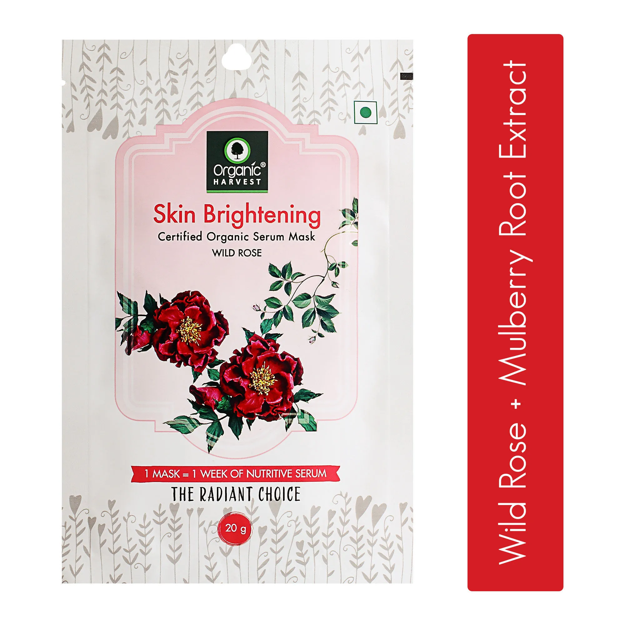 Organic Harvest Skin Brightening Serum Sheet Mask