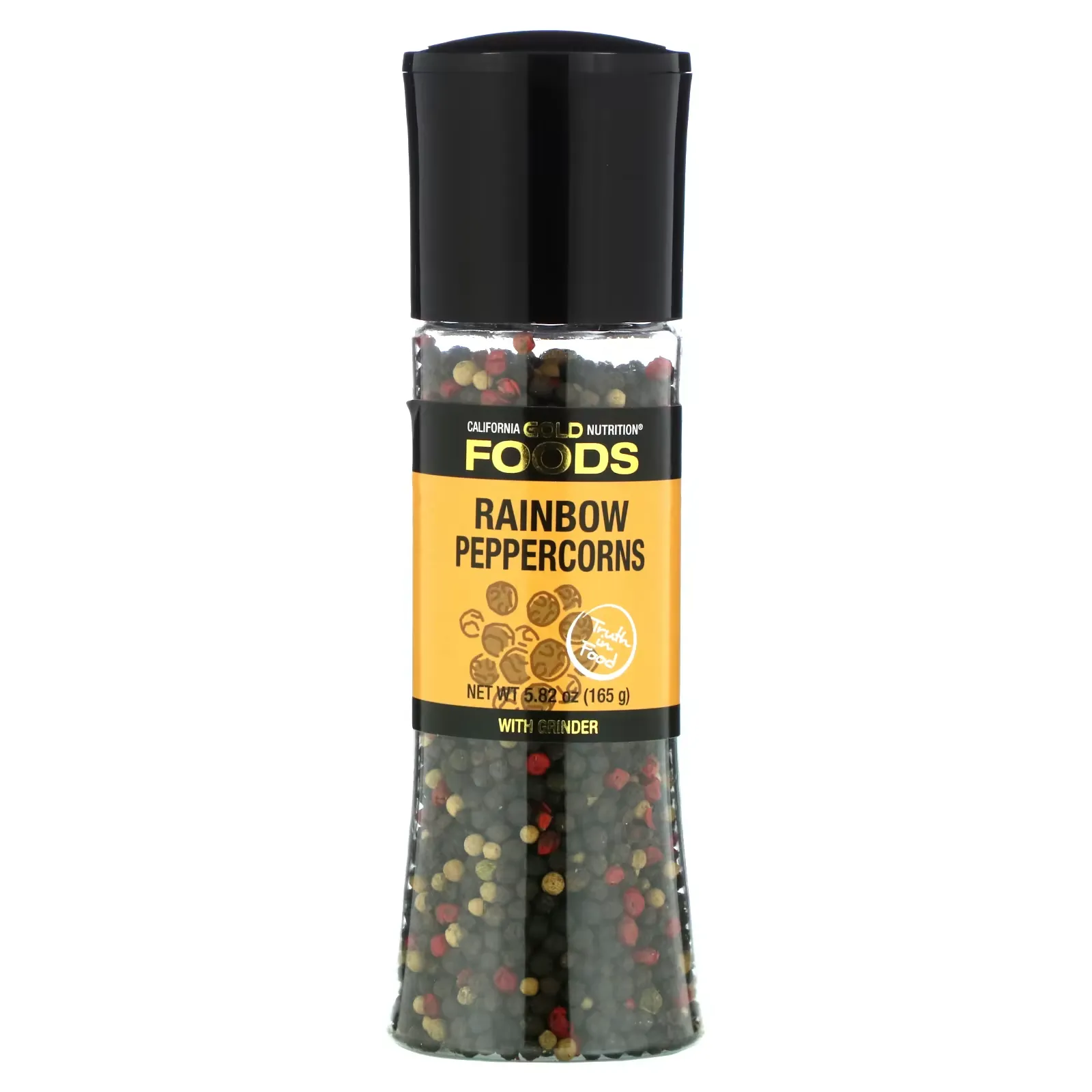 FOODS - Rainbow Peppercorn Grinder, 5.82 oz (165 g)