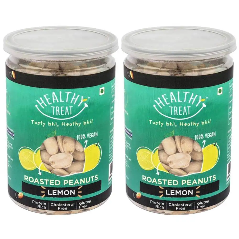 Healthy Treat Roasted Peanut (Pack of 2),  Unflavoured  0.200 kg