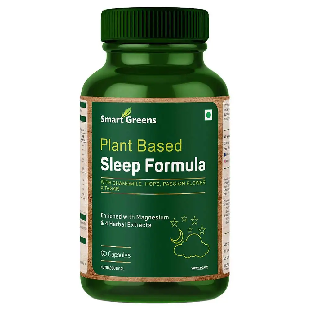 Smart Greens Plant Based Sleep Formula,  60 capsules  Unflavoured