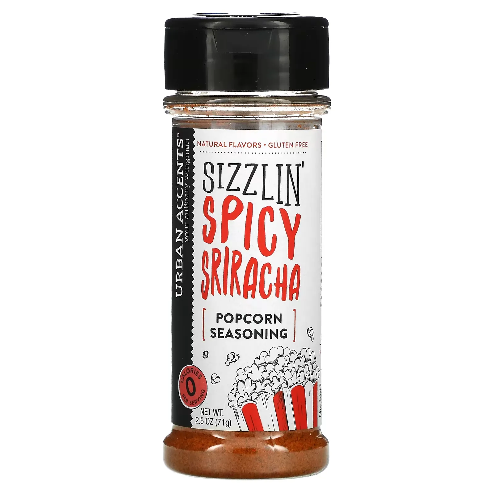 Popcorn Seasoning, Sizzlin' Spicy Sriracha, 2.5 oz (71 g)