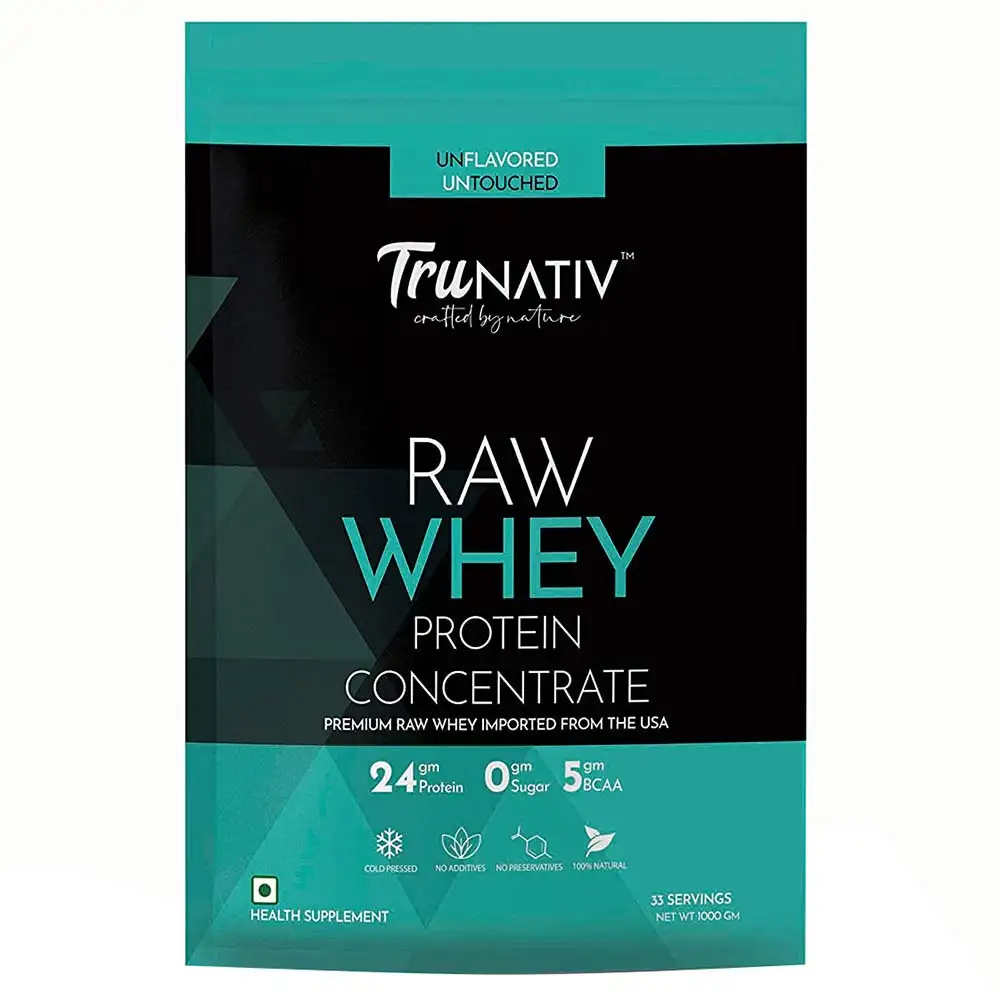 TruNativ Raw Whey Protein Concentrate,  2.2 lb  Unflavoured