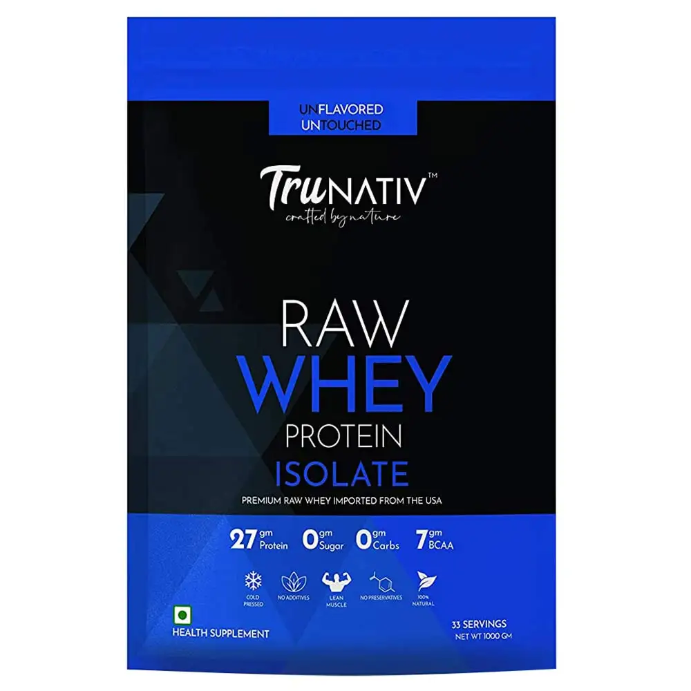 TruNativ Raw Whey Protein Isolate,  2.2 lb  Unflavored