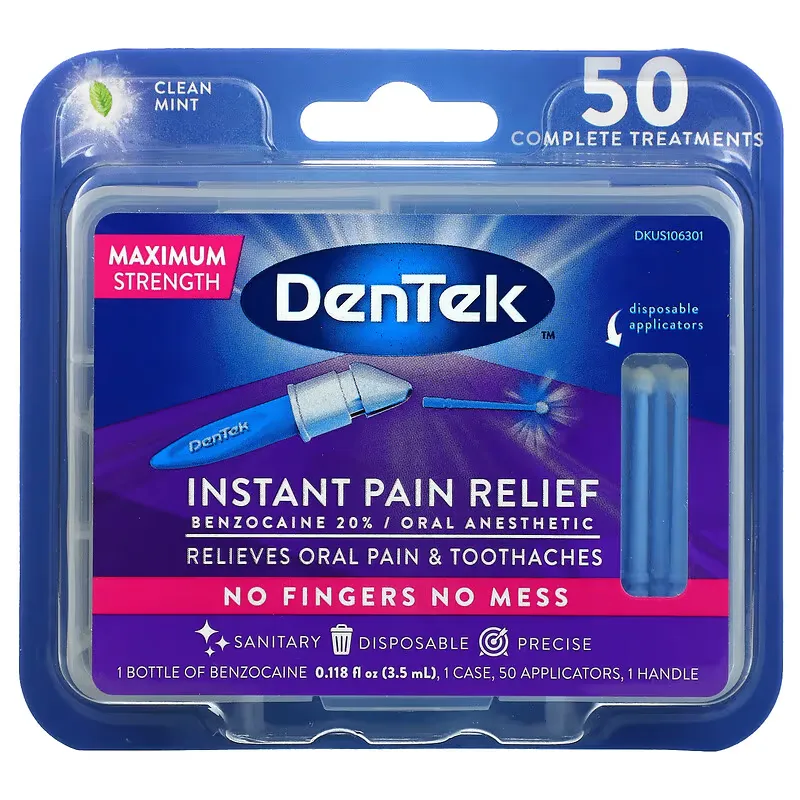 Instant Pain Relief, Maximum Strength, Clean Mint, 1 Kit