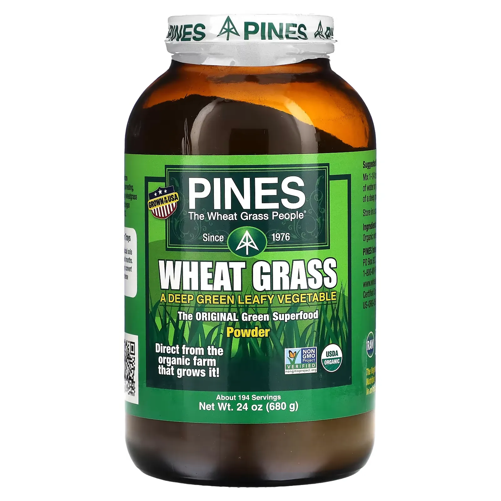 Wheat Grass, Powder, 24 oz (680 g)