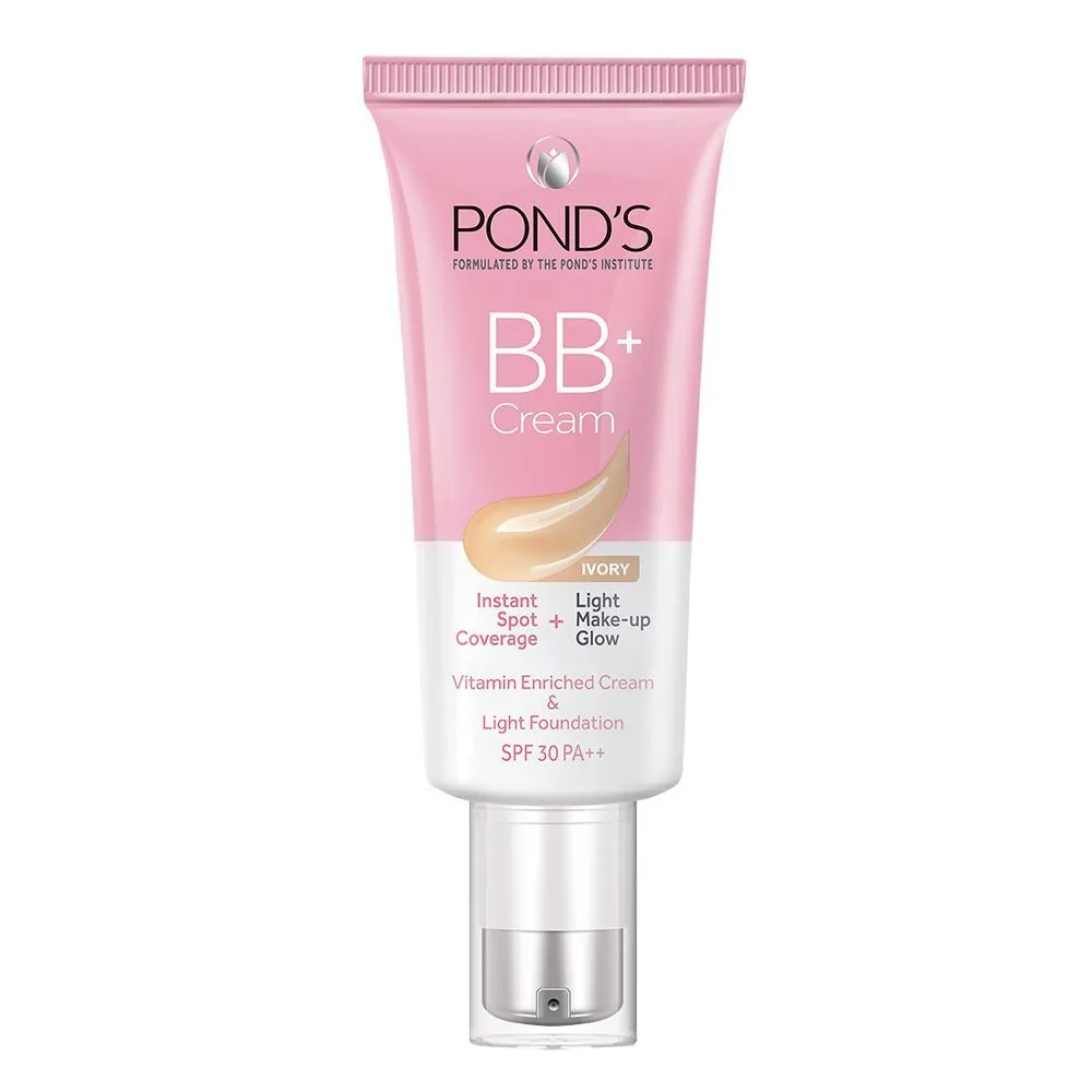 Ponds BB+ Cream Instant Spot Coverage + Light Make-up Glow Ivory