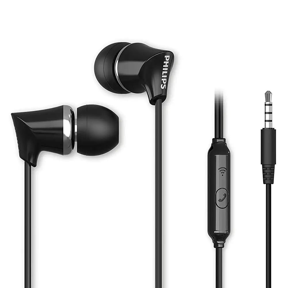 Philips TAE1136 Wired Earphones,  Black