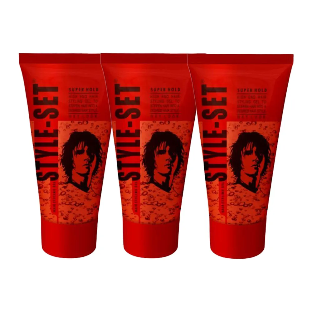 VI-JOHN Hair Gel Super Hold - Pack of 3