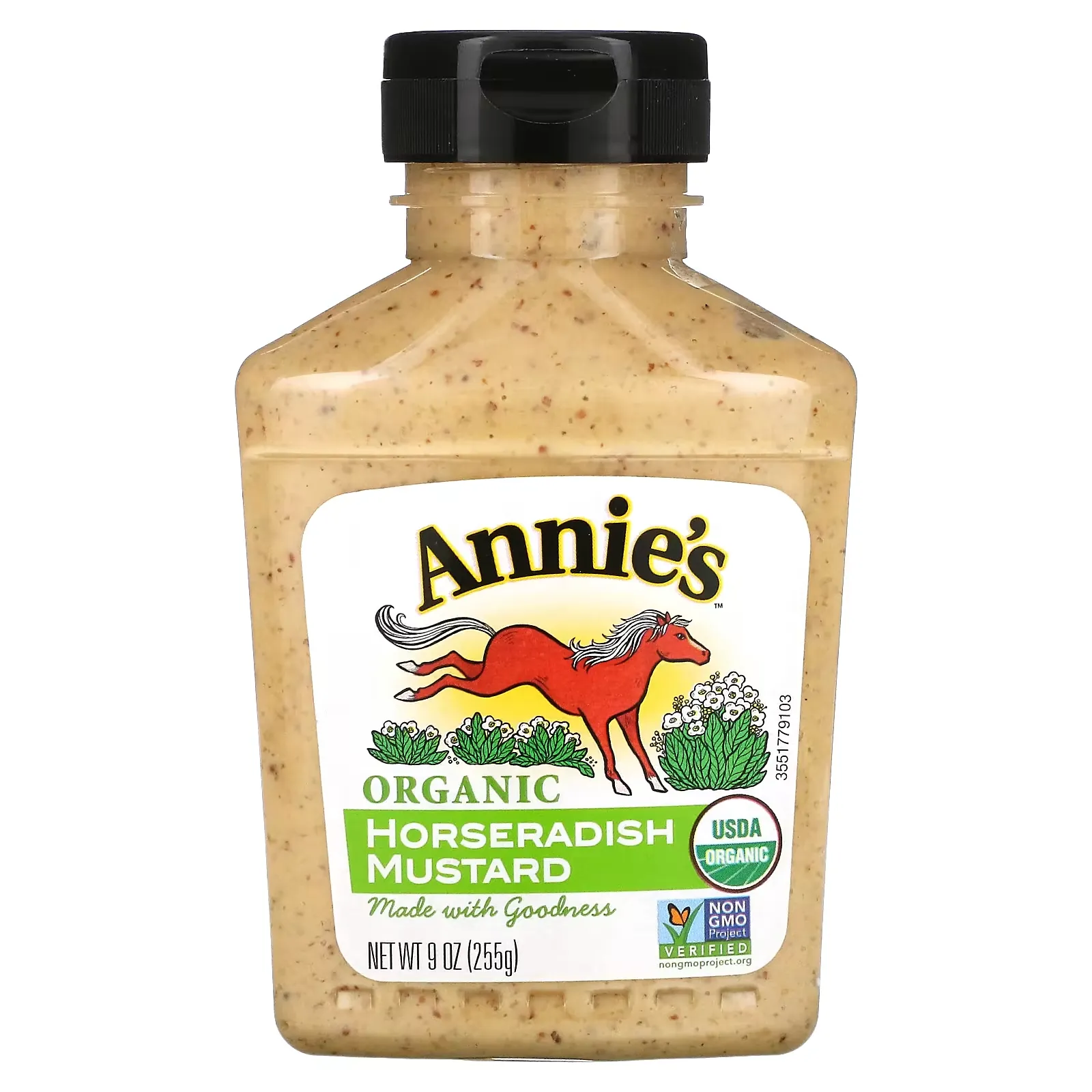 Organic, Horseradish Mustard, 9 oz (255 g)