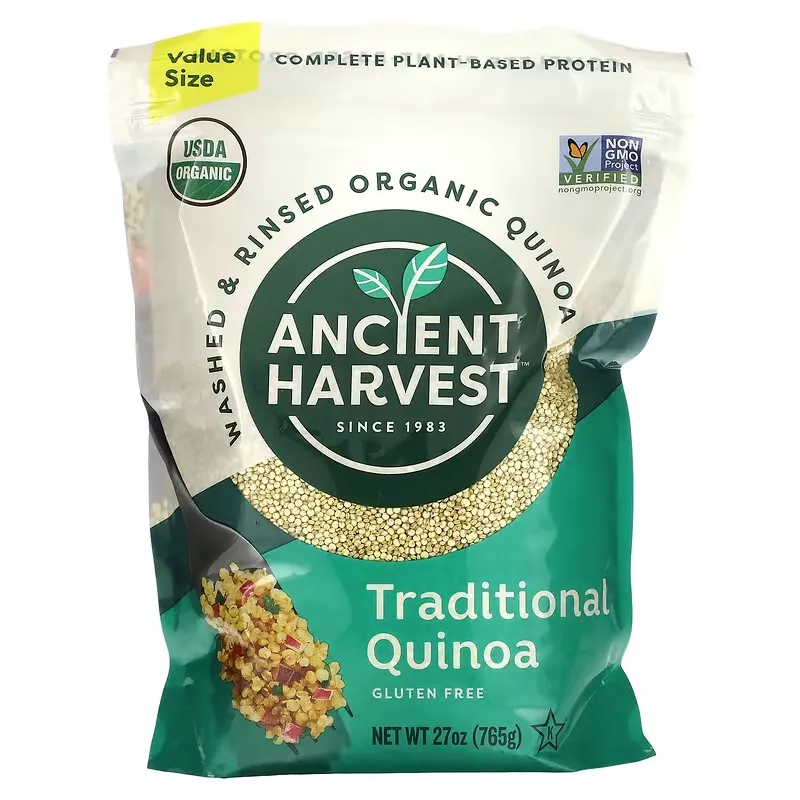 Washed & Rinsed Organic Quinoa, Traditional Quinoa, 27 oz (765 g)