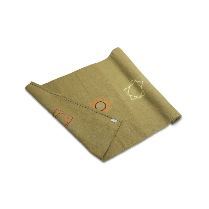 Core Asana Cotton Mat- Olive Saptachakra