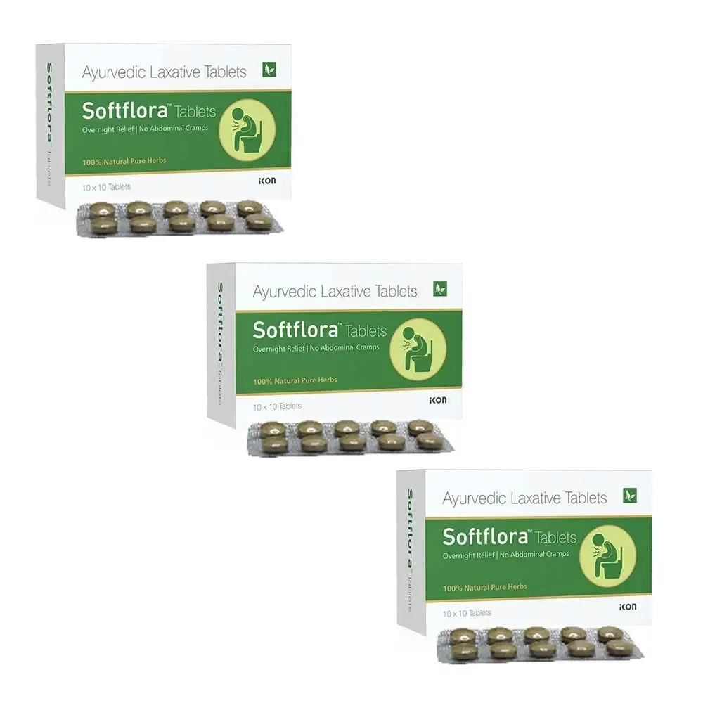 Softflora Laxative (Pack of 3),  10 tablet(s)