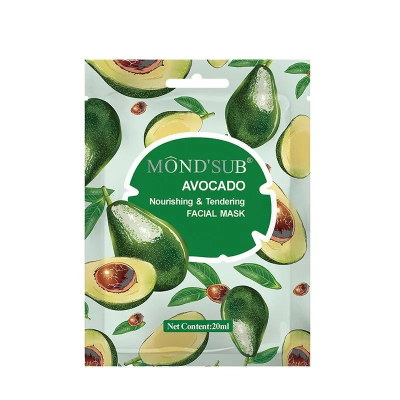 Mond'Sub Avocado Nourishing & Tendeing Facial Mask Sheets - Pack of 2