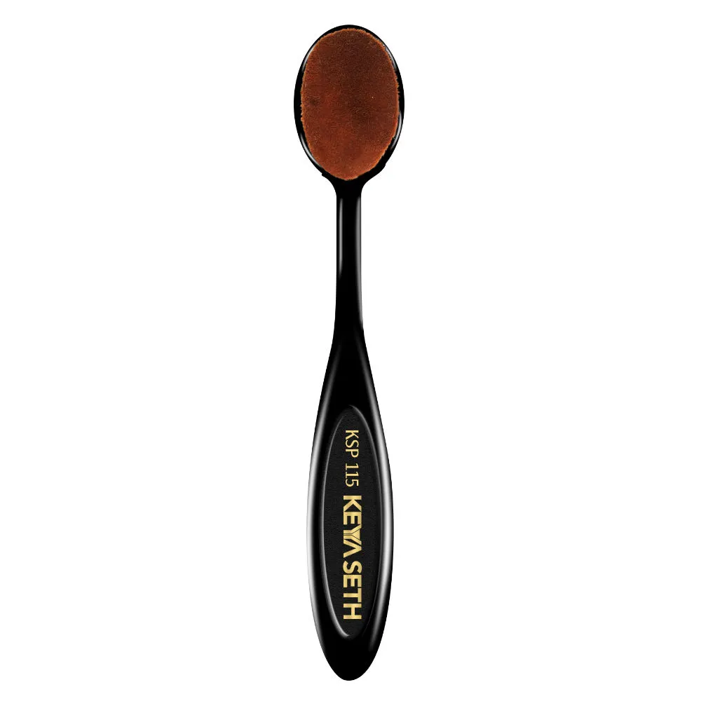 Keya Seth Professional Oval Foundation Brush Super Densely Soft Rounded Ultra Fine Fibers