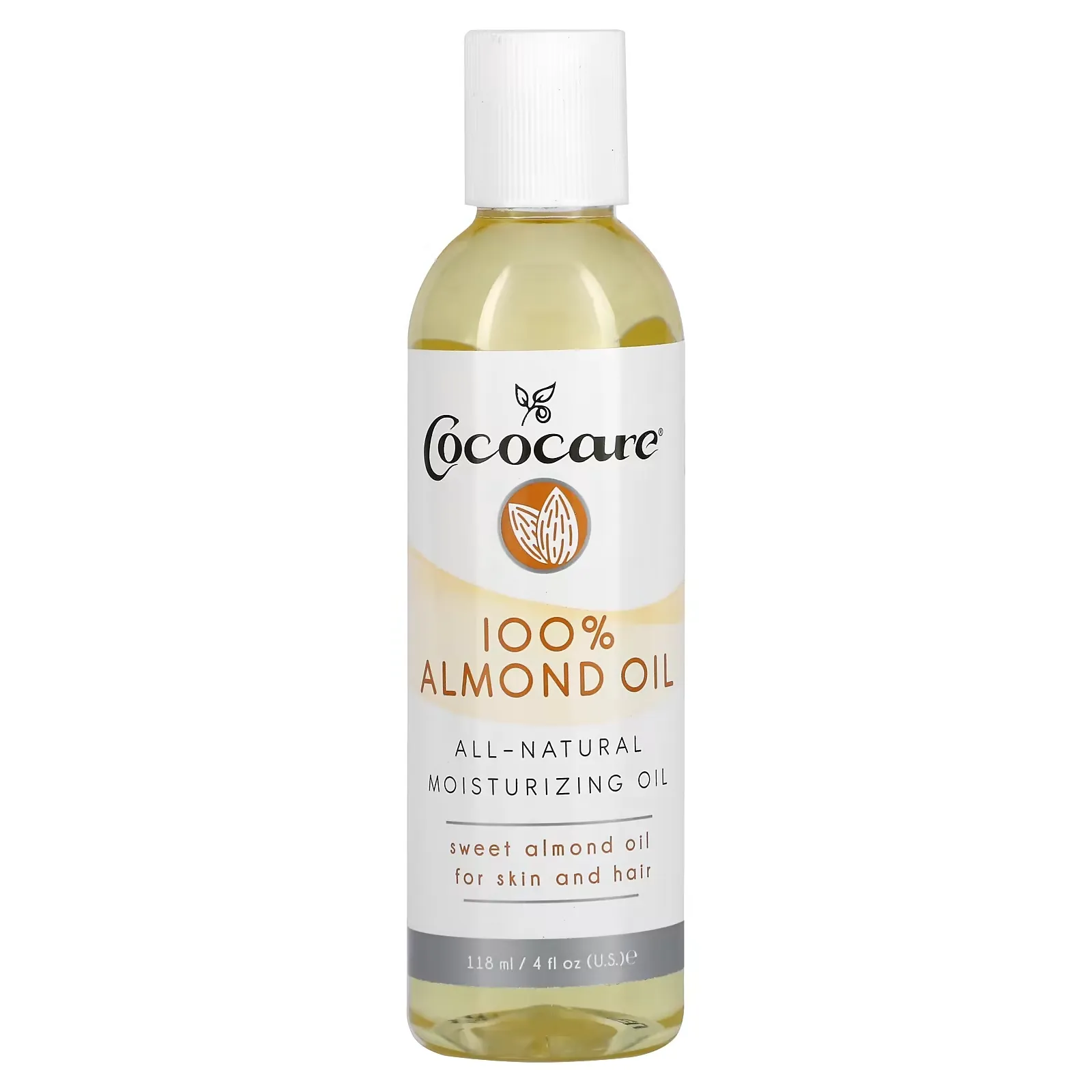 100% Almond Oil, 4 fl oz (118 ml)