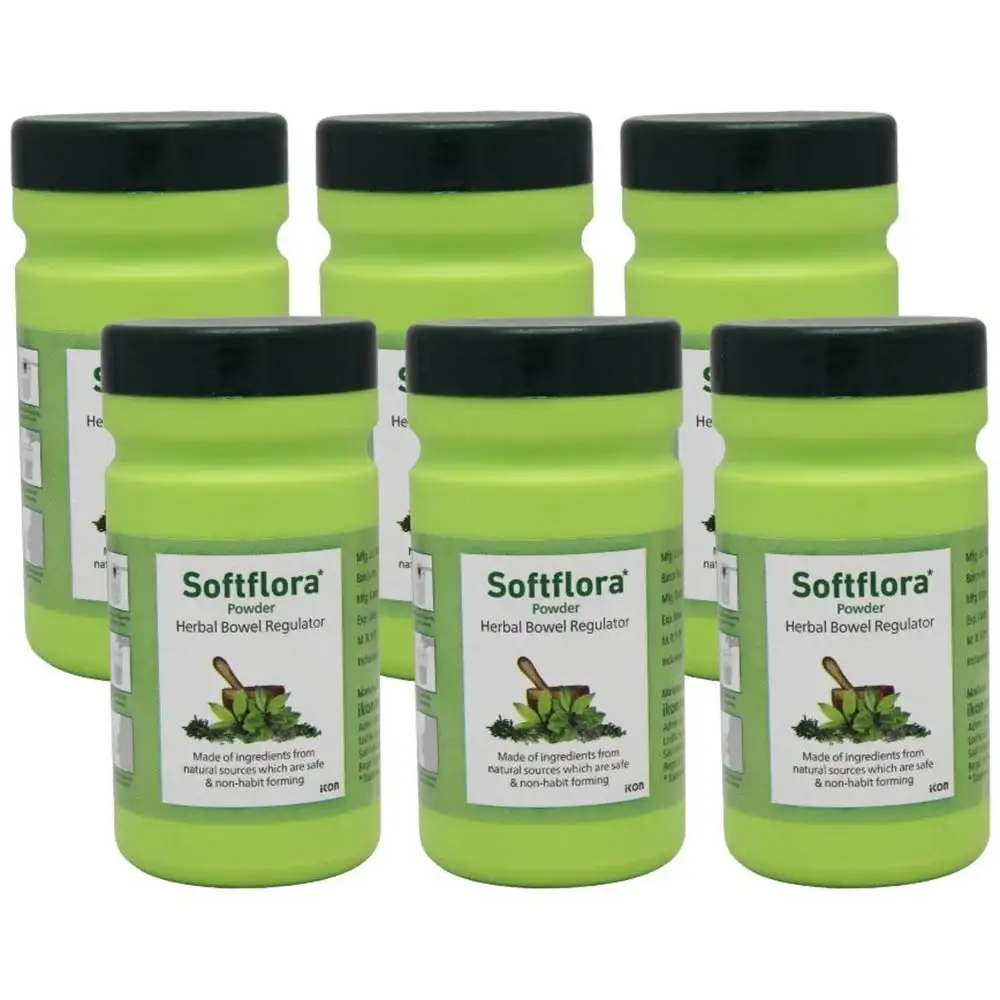 Softflora Bowel Regulator Powder (Pack of 6),  100 g