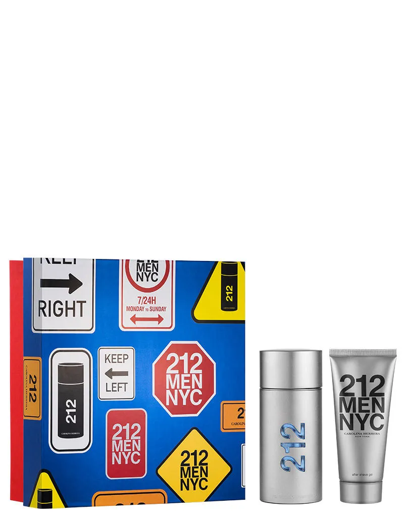 Carolina Herrera 212 Eau De Toilette With After Shave Gel Gift Set