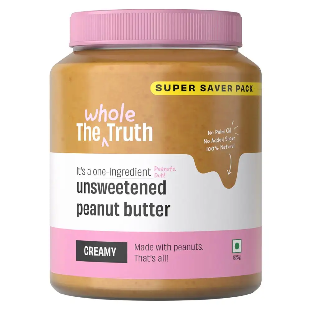 The Whole Truth Unsweetened Peanut Butter,  925 g  Creamy