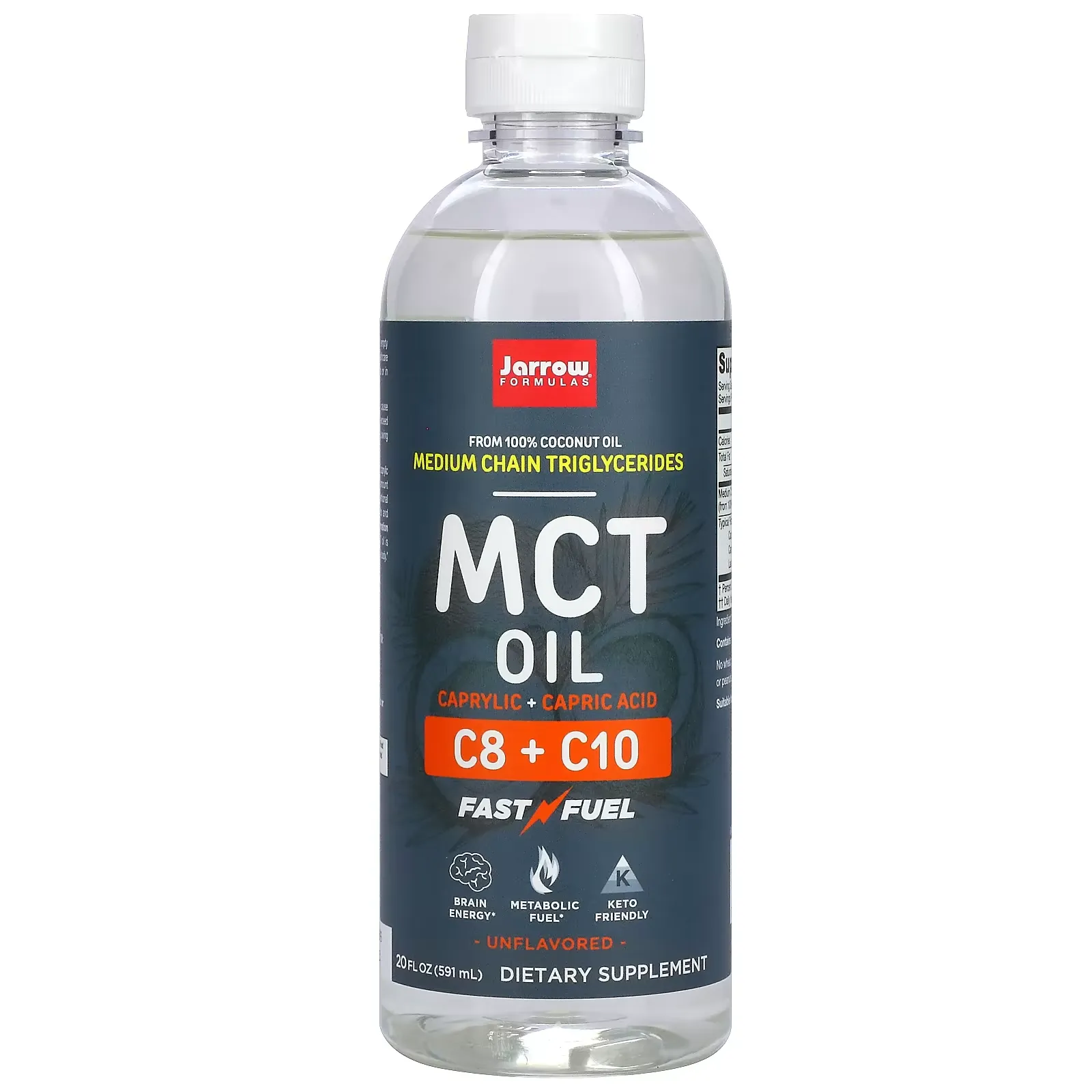 MCT Oil, Unflavored, 20 fl oz (591 ml)