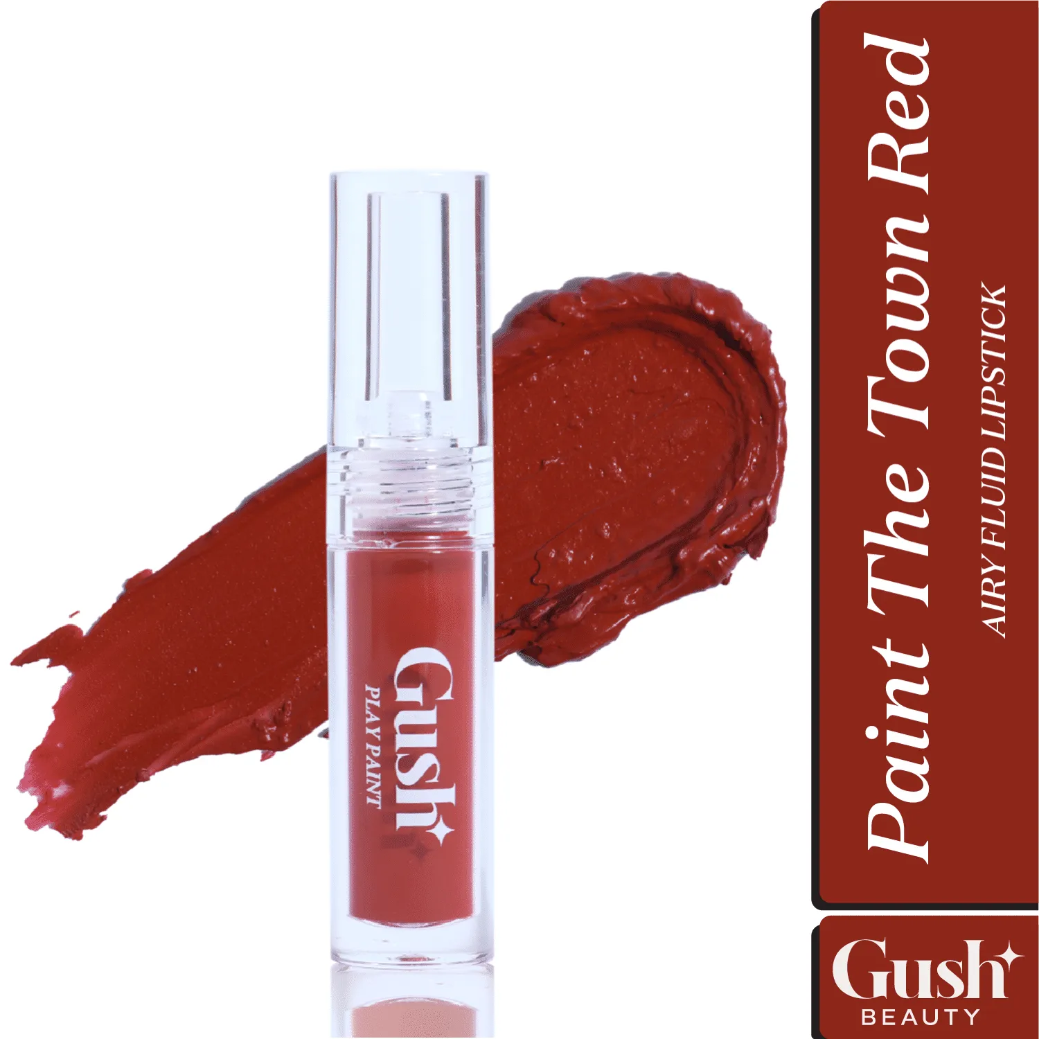 Gush Beauty Play Paint Airy Fluid Lipstick - The Town Red