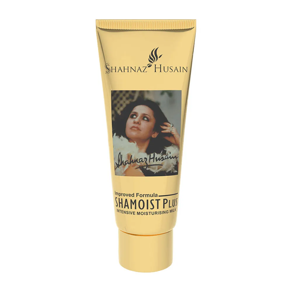 Shahnaz Husain Improved Formula Shamoist Plus Intensive Moisturising Milk With Free Gift Tulsi-Neem Face Wash