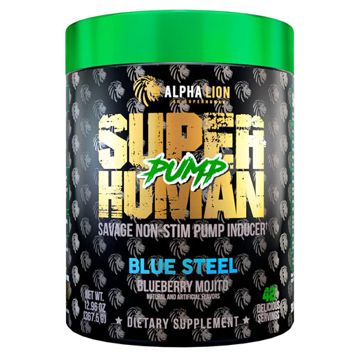 SuperHuman Pump - Blue Steel (Blueberry Mojito) - 42 Servings