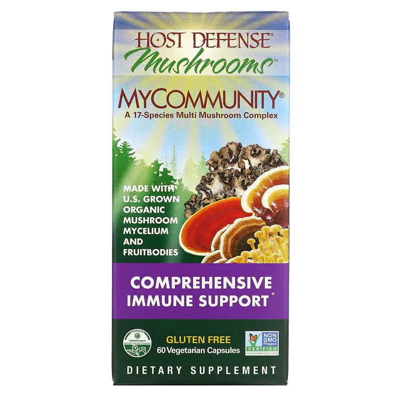 MyCommunity, A 17 Species Multi Mushroom Complex, 60 Vegetarian Capsules