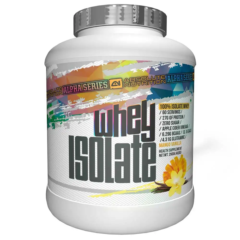 Absolute Nutrition Alpha Whey Isolate Protein,  4.4 lb  Mango Vanilla