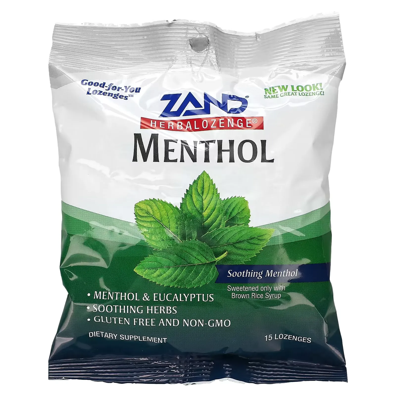 Herbalozenge, Menthol, Soothing Menthol, 15 Lozenges