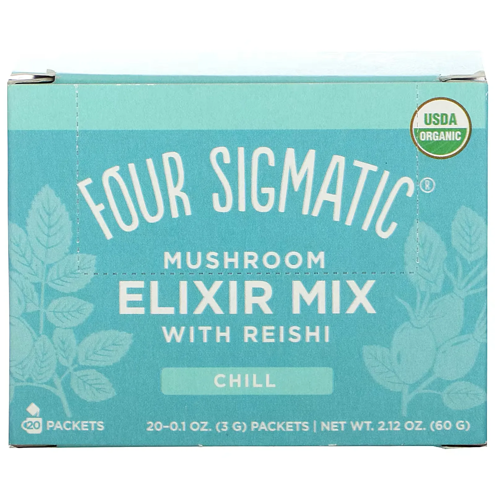 Mushroom Elixir Mix with Reishi, 20 Packets, 0.1 oz (3 g) Each