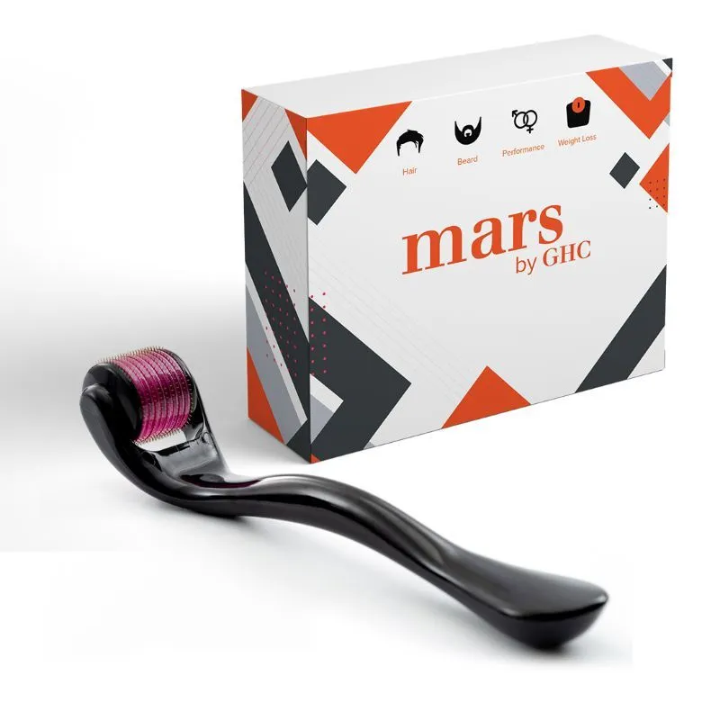 Mars by GHC Beard Growth Stimulator - Titanium 540 Microneedles Derma Roller