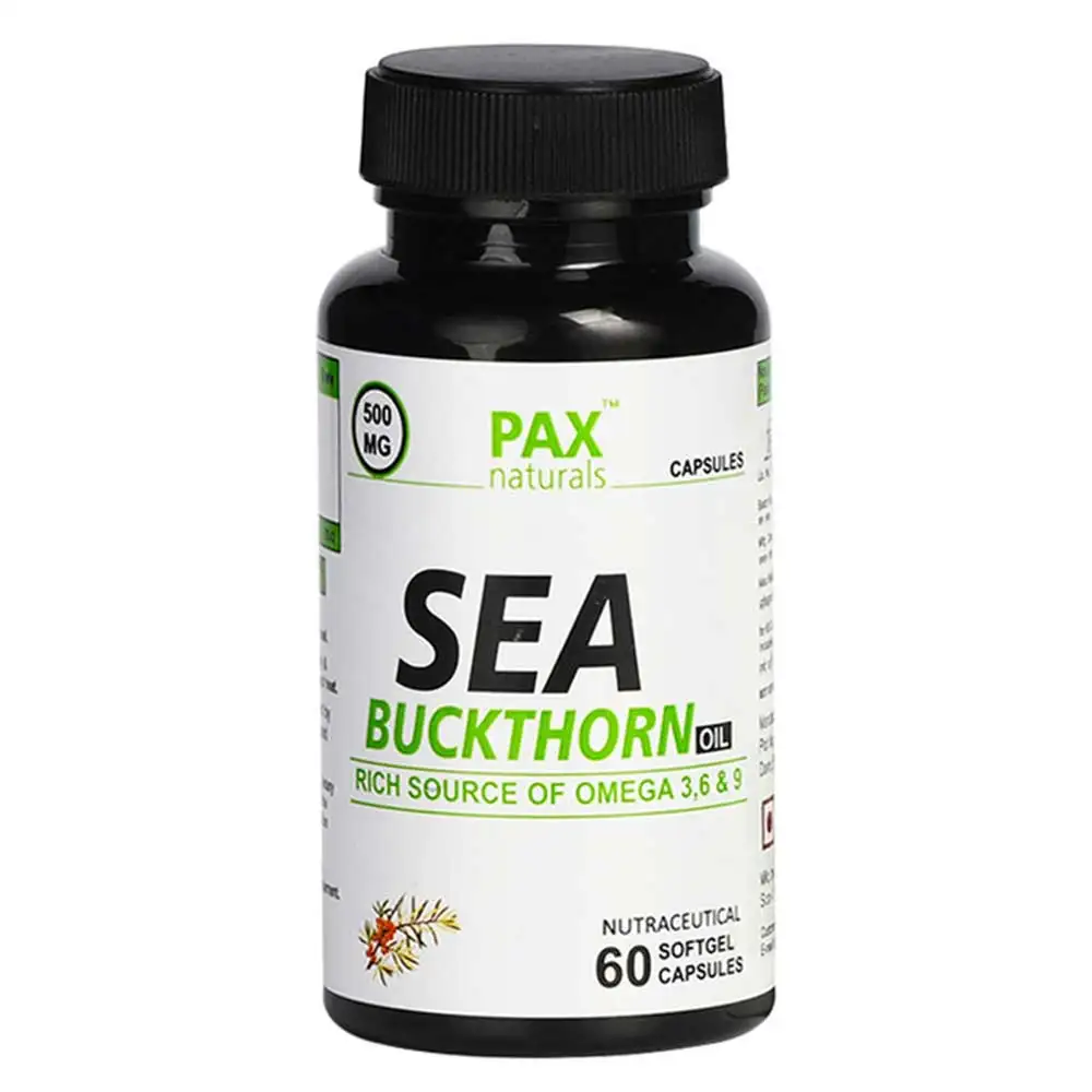 PAX Naturals Sea Buckthorn Oil,  60 softgels