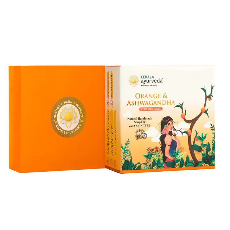 Kerala Ayurveda Orange & Ashwagandha Soap