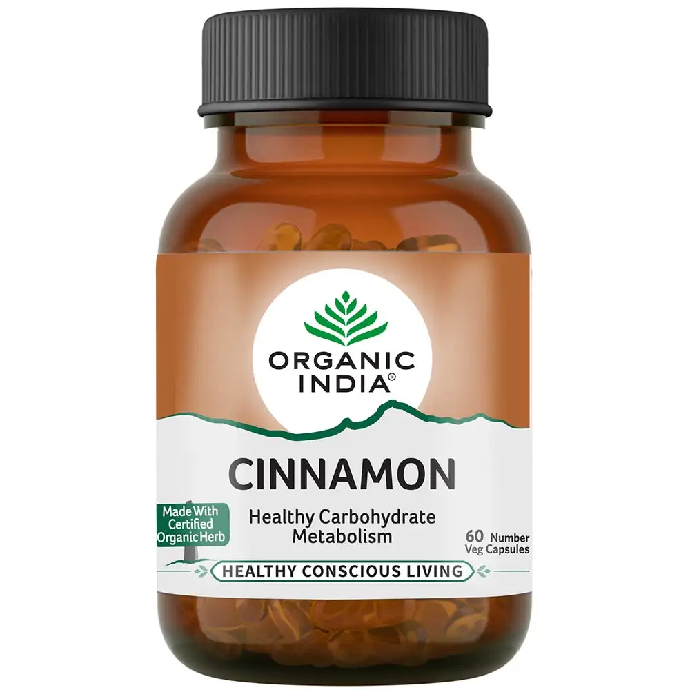 Organic India Cinnamon,  60 capsules