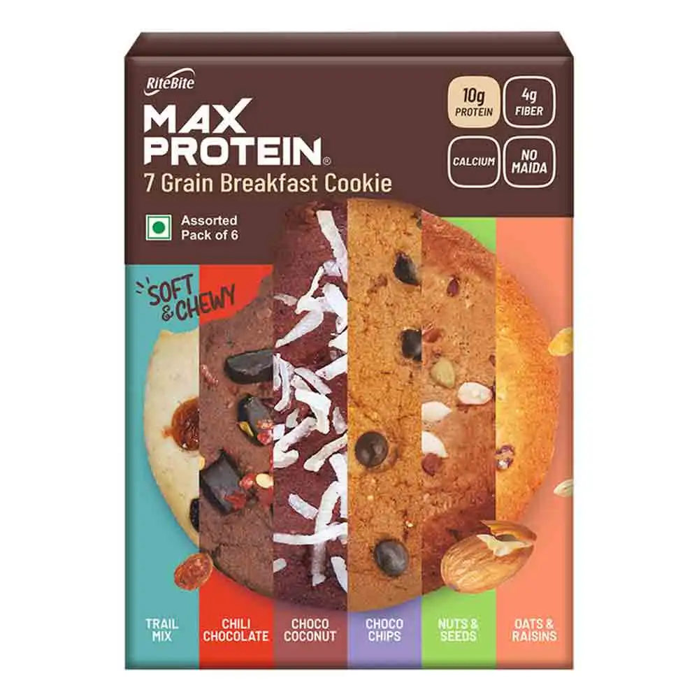 RiteBite Max Protein Cookies,  6 Piece(s)/Pack  Choco Coconut