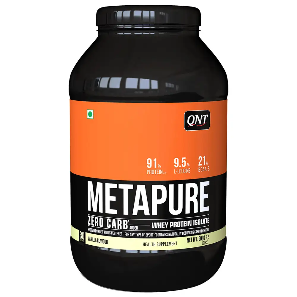 QNT Metapure Zero Carb Whey Protein Isolate,  2 lb  Vanilla