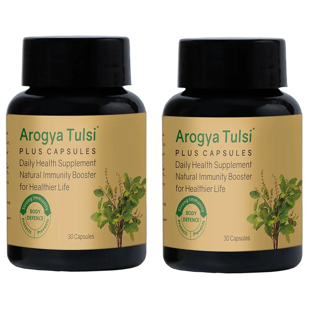 Arogya Tulsi Daily Health Supplement (Pack of 2),  30 capsules